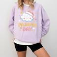 Pajama Day School Spirit Week Fun Cloud Teacher Comfort Colors Sweatshirt Orchid