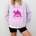 Para Shark Paraprofessional Female Teacher Comfort Colors Sweatshirt Orchid