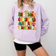 PE Teacher Christmas Holiday Comfort Colors Sweatshirt Orchid