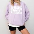 PE Teacher Comfort Colors Sweatshirt Orchid PE Teacher Comfort Colors Sweatshirt Orchid