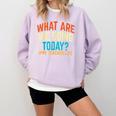 PE Teacher Life What Are We Doing Today Men Women Comfort Colors Sweatshirt Orchid PE Teacher Life What Are We Doing Today Men Women Comfort Colors Sweatshirt Orchid