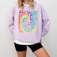 PE Teacher Phys Ed Tie Dye Physical Education Appreciation Comfort Colors Sweatshirt Orchid