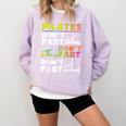 Pilates Instructor Teacher Watercolor Pilates Don't Fart Men Women Kids Comfort Colors Sweatshirt Orchid Pilates Instructor Teacher Watercolor Pilates Don't Fart Men Women Kids Comfort Colors Sweatshirt Orchid