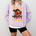 Pirate Pre-K Teacher Preschool Halloween Comfort Colors Sweatshirt Orchid