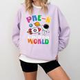 Pre-K Student Teacher Astronaut Space Back To School Comfort Colors Sweatshirt Orchid Pre-K Student Teacher Astronaut Space Back To School Comfort Colors Sweatshirt Orchid