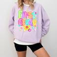Preppy First Grade Back To School 1st Grade Teacher Girl Kid Comfort Colors Sweatshirt Orchid Preppy First Grade Back To School 1st Grade Teacher Girl Kid Comfort Colors Sweatshirt Orchid