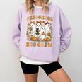 Preschool Boo Crew Teacher Kids Halloween Ghost Cat Pumpkin Comfort Colors Sweatshirt Orchid Preschool Boo Crew Teacher Kids Halloween Ghost Cat Pumpkin Comfort Colors Sweatshirt Orchid