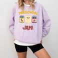 Preschool Is My Jam Teacher Shirt Comfort Colors Sweatshirt Orchid Preschool Is My Jam Teacher Shirt Comfort Colors Sweatshirt Orchid