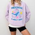 Preschool Is Whale-y Great Preschool Teacher Comfort Colors Sweatshirt Orchid Preschool Is Whale-y Great Preschool Teacher Comfort Colors Sweatshirt Orchid