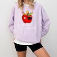 Pretend I'm A Pirate Teacher Apple Talk Like A Pirate Day Men Women Kids Comfort Colors Sweatshirt Orchid