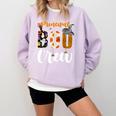 Principal Boo Crew Ghost Halloween Teachers School Matching Comfort Colors Sweatshirt Orchid Principal Boo Crew Ghost Halloween Teachers School Matching Comfort Colors Sweatshirt Orchid