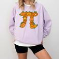 Pumpkin Pi Math Teacher Halloween Costume Geometry Comfort Colors Sweatshirt Orchid