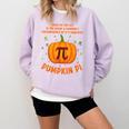 Pumpkin Pie Pi Math Teacher Shirt Halloween Men Adult Comfort Colors Sweatshirt Orchid