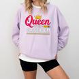 Queen Of The Classroom Teacher Comfort Colors Sweatshirt Orchid