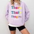 There Their They'Re English Teacher Grammar Memes Comfort Colors Sweatshirt Orchid There Their They'Re English Teacher Grammar Memes Comfort Colors Sweatshirt Orchid