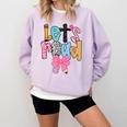 Lets Read Reading Teacher Back To School Literacy Pencil Bow Comfort Colors Sweatshirt Orchid Lets Read Reading Teacher Back To School Literacy Pencil Bow Comfort Colors Sweatshirt Orchid