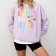 Readers Are Leaders Reading Book Lovers Teacher Women Kids Comfort Colors Sweatshirt Orchid Readers Are Leaders Reading Book Lovers Teacher Women Kids Comfort Colors Sweatshirt Orchid