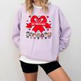 Red Ribbon Week Awareness For Students And Teachers Men Women Girls Kids Comfort Colors Sweatshirt Orchid
