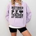 Retirement But Always A Pe Teacher At Heart Pride Shirt Comfort Colors Sweatshirt Orchid Retirement But Always A Pe Teacher At Heart Pride Shirt Comfort Colors Sweatshirt Orchid