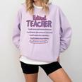 Retiring Teacher Tshirt For Retired Teachers For Men Women Comfort Colors Sweatshirt Orchid Retiring Teacher Tshirt For Retired Teachers For Men Women Comfort Colors Sweatshirt Orchid