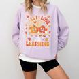 Retro Fall In Love With Learning Pumpkin Leaf Teacher Autumn Comfort Colors Sweatshirt Orchid Retro Fall In Love With Learning Pumpkin Leaf Teacher Autumn Comfort Colors Sweatshirt Orchid