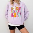 Retro Groovy In My Teaching Era Best Teacher Appreciation Comfort Colors Sweatshirt Orchid