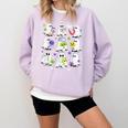 Retro Halloween Science Teacher Ghost Laboratory Teacher Comfort Colors Sweatshirt Orchid Retro Halloween Science Teacher Ghost Laboratory Teacher Comfort Colors Sweatshirt Orchid