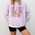 Retro Infant Teacher Vibes Women Daycare Teacher Comfort Colors Sweatshirt Orchid Retro Infant Teacher Vibes Women Daycare Teacher Comfort Colors Sweatshirt Orchid