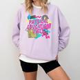 Retro Physical Education Vibes Gym Teacher Phys Ed Teacher Comfort Colors Sweatshirt Orchid