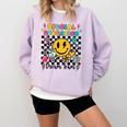 Retro Special Education Squad Groovy Dream Team Teacher Comfort Colors Sweatshirt Orchid
