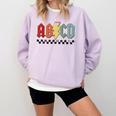 Rock Abcd Back To School Abcd Preschool Teacher Appreciation Comfort Colors Sweatshirt Orchid Rock Abcd Back To School Abcd Preschool Teacher Appreciation Comfort Colors Sweatshirt Orchid