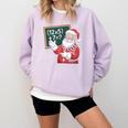 Santa Teacher 67 Math Christmas Xmas Holiday Number 67 Comfort Colors Sweatshirt Orchid Santa Teacher 67 Math Christmas Xmas Holiday Number 67 Comfort Colors Sweatshirt Orchid