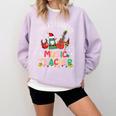 Santa's Favorite Music Teacher Christmas Santa Hat Matching Comfort Colors Sweatshirt Orchid Santa's Favorite Music Teacher Christmas Santa Hat Matching Comfort Colors Sweatshirt Orchid