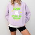 Scary Special Education Ed Teacher Costume Halloween Easy Comfort Colors Sweatshirt Orchid Scary Special Education Ed Teacher Costume Halloween Easy Comfort Colors Sweatshirt Orchid