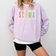Schwa Teacher Reading Literacy For English Grammar Teachers Comfort Colors Sweatshirt Orchid