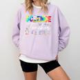 Science Teacher Tie Dye First Day Of School Back To School Men Women Girls Kids Comfort Colors Sweatshirt Orchid