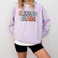 Second Grade Dream Team Back To School 2nd Grade Teacher Comfort Colors Sweatshirt Orchid