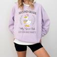 Second Grade Silly Goose Club For Teacher Or Student Comfort Colors Sweatshirt Orchid Second Grade Silly Goose Club For Teacher Or Student Comfort Colors Sweatshirt Orchid