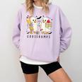 Silly Goose Spooky Teacher Halloween Cute Goosebumps Comfort Colors Sweatshirt Orchid Silly Goose Spooky Teacher Halloween Cute Goosebumps Comfort Colors Sweatshirt Orchid