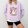 Silly Goose Teacher Club Animal Lover Groovy Teacher Comfort Colors Sweatshirt Orchid Silly Goose Teacher Club Animal Lover Groovy Teacher Comfort Colors Sweatshirt Orchid