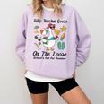 Silly Teacher Goose On The Loose School Out Summer Women Men Comfort Colors Sweatshirt Orchid Silly Teacher Goose On The Loose School Out Summer Women Men Comfort Colors Sweatshirt Orchid