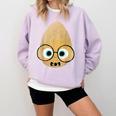 The Smart Seed Good Egg Teacher Halloween Costume Food Group Comfort Colors Sweatshirt Orchid