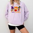 I Smell Children Witch Teacher Halloween Trick Or Teach Comfort Colors Sweatshirt Orchid