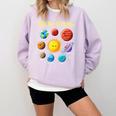 Solar System Cute Face Planets Space Science Teacher School Comfort Colors Sweatshirt Orchid Solar System Cute Face Planets Space Science Teacher School Comfort Colors Sweatshirt Orchid