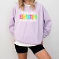 Special Education Dream Team Back To School SPED Teacher Comfort Colors Sweatshirt Orchid Special Education Dream Team Back To School SPED Teacher Comfort Colors Sweatshirt Orchid