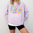 Special Education Team Definition Retro Ed Team Crew Teacher Comfort Colors Sweatshirt Orchid Special Education Team Definition Retro Ed Team Crew Teacher Comfort Colors Sweatshirt Orchid