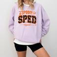 Sped Squad Team Special Education Teacher Halloween Comfort Colors Sweatshirt Orchid Sped Squad Team Special Education Teacher Halloween Comfort Colors Sweatshirt Orchid