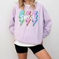 SPED Teacher Squad Lightning Bolt Special Education Comfort Colors Sweatshirt Orchid SPED Teacher Squad Lightning Bolt Special Education Comfort Colors Sweatshirt Orchid