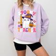 Spooky Teacher Ghost Pencil Teach Halloween Teacher Comfort Colors Sweatshirt Orchid Spooky Teacher Ghost Pencil Teach Halloween Teacher Comfort Colors Sweatshirt Orchid