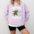 Star Wars Yoda Best Teacher Icons Comfort Colors Sweatshirt Orchid